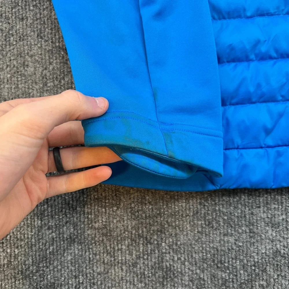 Nike Golf Aeroloft Jacket Mens Medium Blue Puffer Full Zip Quilted 687016-406